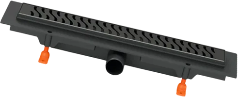 Душевой трап (лоток) MCH Chudej Harmony CH450HC, 45 см, матовый черный Sancos — официальный сайт