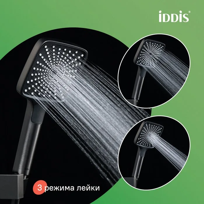 Душевая стойка IDDIS Parker PARGM3Fi06, матовый графит Sancos — официальный сайт