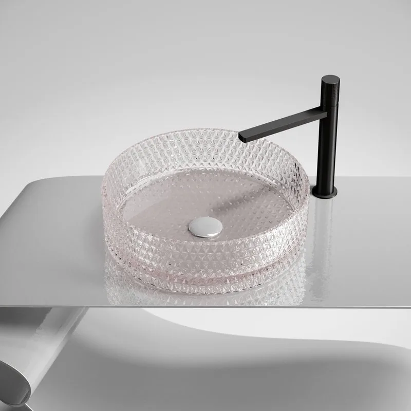 Накладная раковина Ceramicanova Cristal CN6062 прозрачная Sancos — официальный сайт