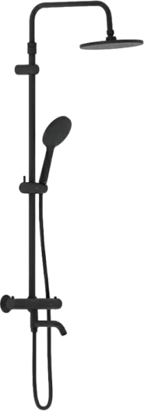 Душевая стойка Damixa Jupiter 977810300, черная матовая