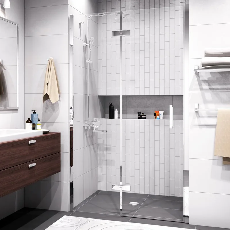 Душевая дверь в нишу Wasserkraft Aller 10H05L 120 см Sancos — официальный сайт