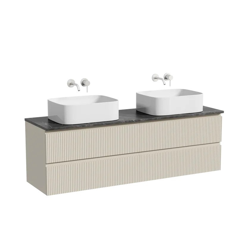 Тумба с раковиной Sancos Snob T 160 beige soft, столешница черный мрамор TT160A1, раковина CN6052 Sancos — официальный сайт