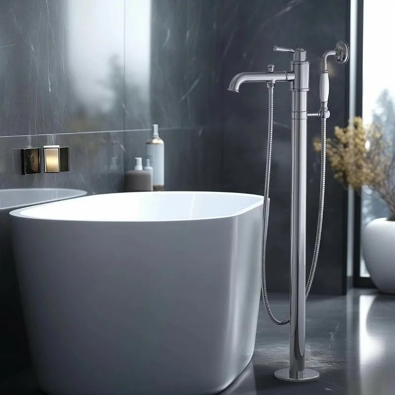 Напольный смеситель для ванны с душем AQUATEK Классик AQ1545CR, С ВНУТРЕННЕЙ ЧАСТЬЮ, хром Sancos — официальный сайт