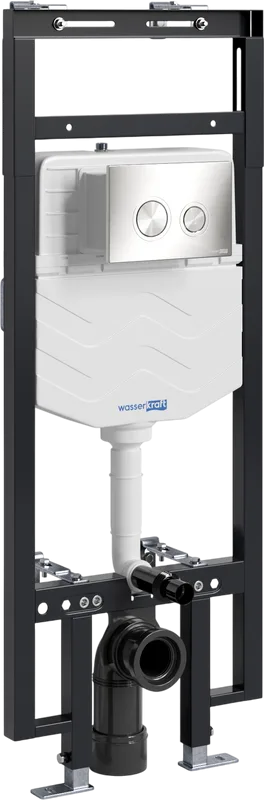 Система инсталляции для унитазов Wasserkraft Dinkel 58TLT.010.ME.BN01, с кнопкой смыва никель Sancos — официальный сайт