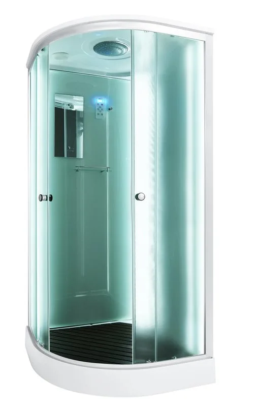 Душевая кабина DTO D08S 80х80, LED, профиль хром, стекло матовое Sancos — официальный сайт