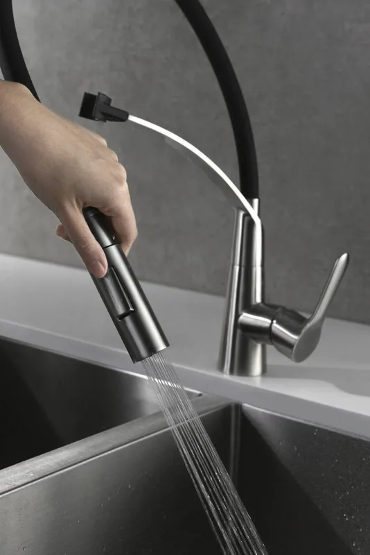 Смеситель для кухни BelBagno Nova BB LAM36 IN с гибким изливом Sancos — официальный сайт