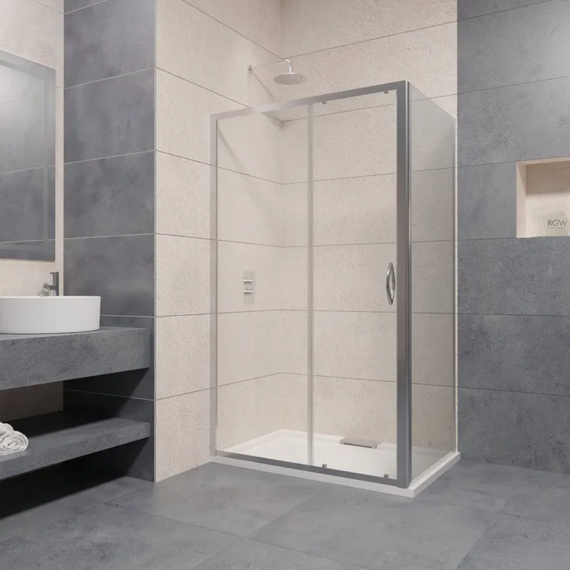 Душевой уголок RGW Passage PA-016+70 см (120-123)x70x195 профиль хром, стекло прозрачное Sancos — официальный сайт