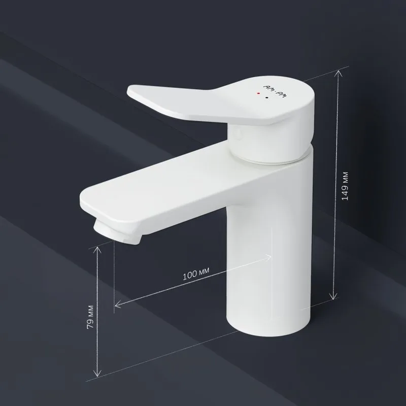 Смеситель для раковины AM.PM X-Joy F85A02133 белый Sancos — официальный сайт