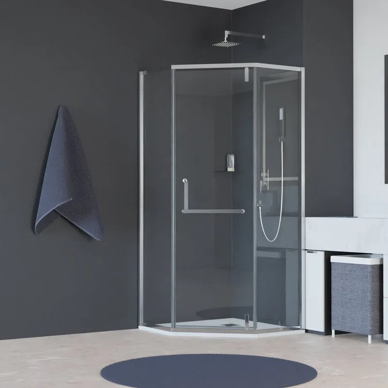 Душевой уголок RGW Hotel HO-084 100x100x195 см, профиль хром, стекло прозрачное Sancos — официальный сайт