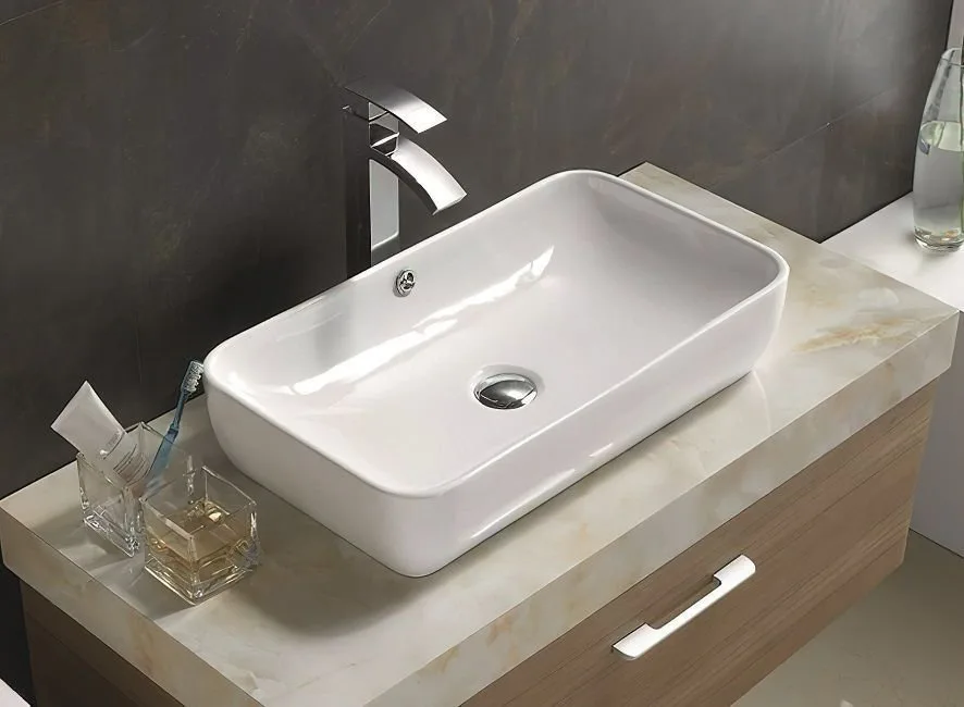 Накладная раковина Art&Max AM-7090-B белая Sancos — официальный сайт