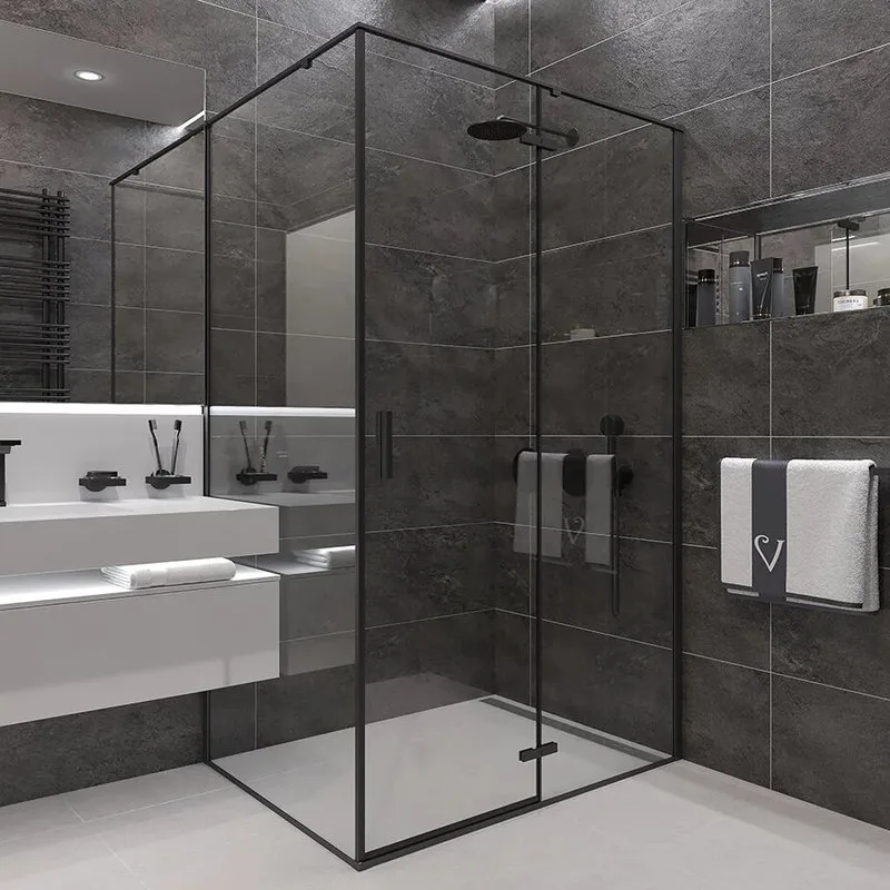 Душевой уголок Veconi Rovigo RV-073B 80x100, профиль черный Sancos — официальный сайт