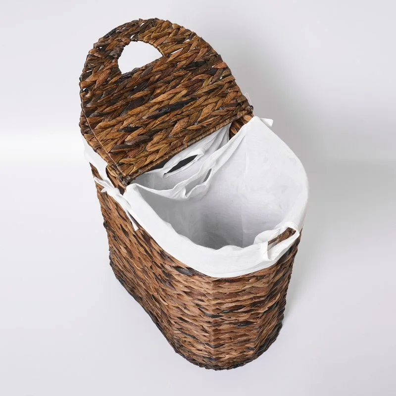 Корзина для белья Wasserkraft Dill WB-611-L темно-коричневая, большая Sancos — официальный сайт