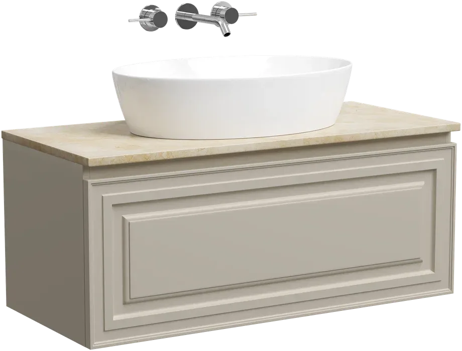 Тумба с раковиной Sancos Very 100 см, beige soft, столешница бежевая, раковина CN5018 Sancos — официальный сайт