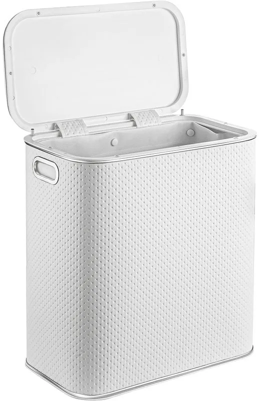 Корзина для белья Geralis PWH-M белая, хром, малая Sancos — официальный сайт