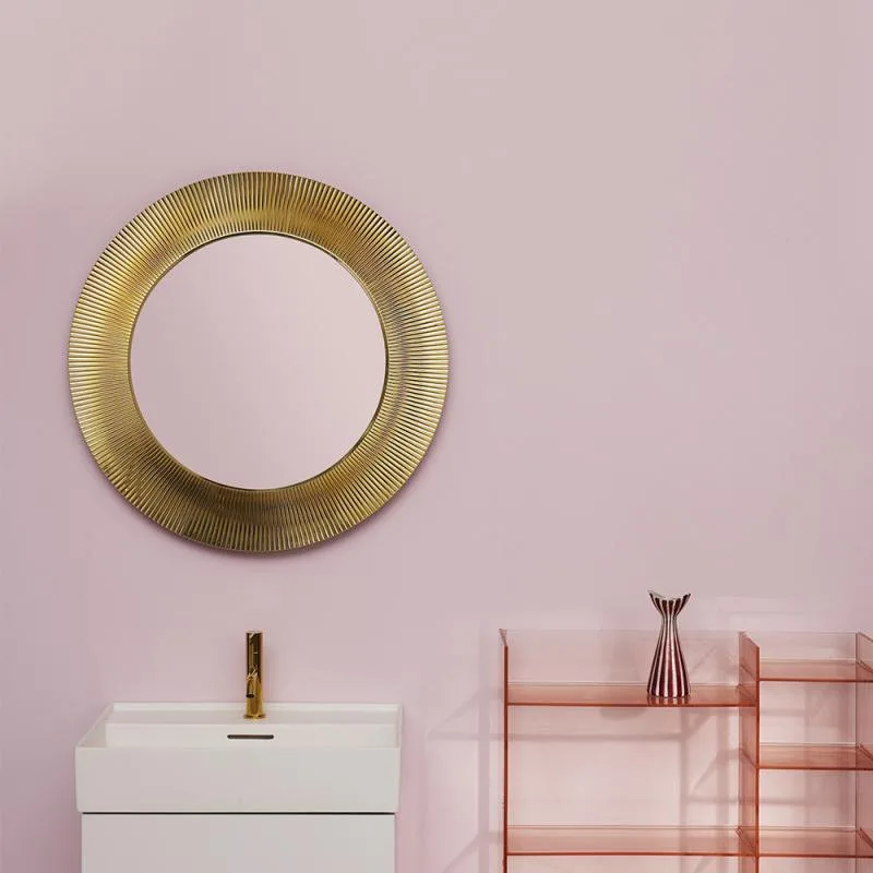 Зеркало круглое Laufen Kartell by Laufen 80 золотое Sancos — официальный сайт