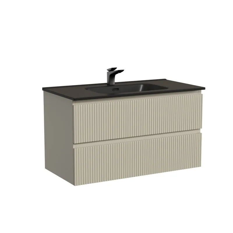 Тумба с раковиной Sancos Snob T 90 beige soft, раковина CN7002MB Sancos — официальный сайт