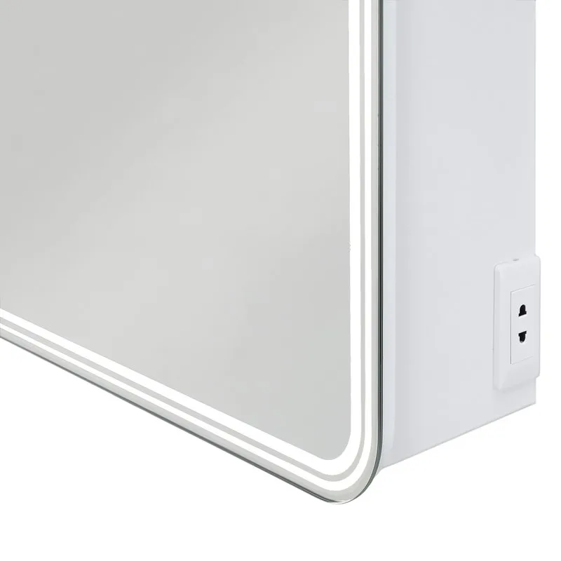 Зеркало-шкаф Art&Max Verona 60х80 R белое, с LED-подсветкой, 6000К Sancos — официальный сайт