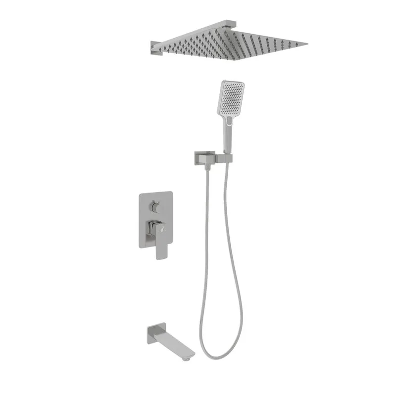Душевой комплект Oliveeka D OL-88939003-BN С ВНУТРЕННЕЙ ЧАСТЬЮ, никель матовый Sancos — официальный сайт