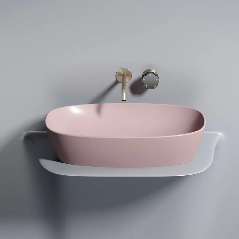Накладная раковина Ceramicanova Element CN6049MP розовая матовая Sancos — официальный сайт