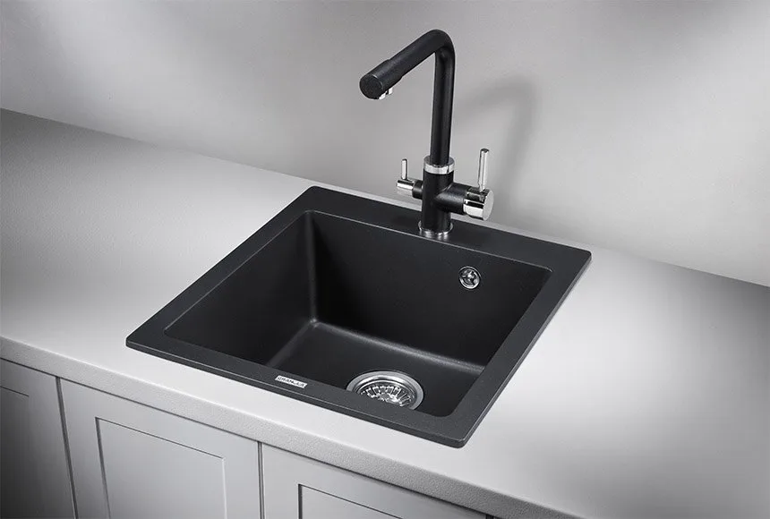 Мойка кухонная Granula 4651, шварц Sancos — официальный сайт