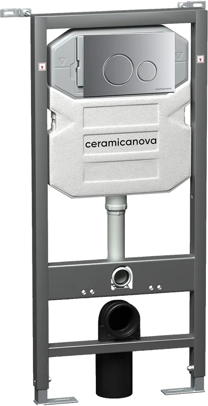 Система инсталляции для унитазов Ceramicanova Envision Round CN1001M, кнопка хром матовый Sancos — официальный сайт