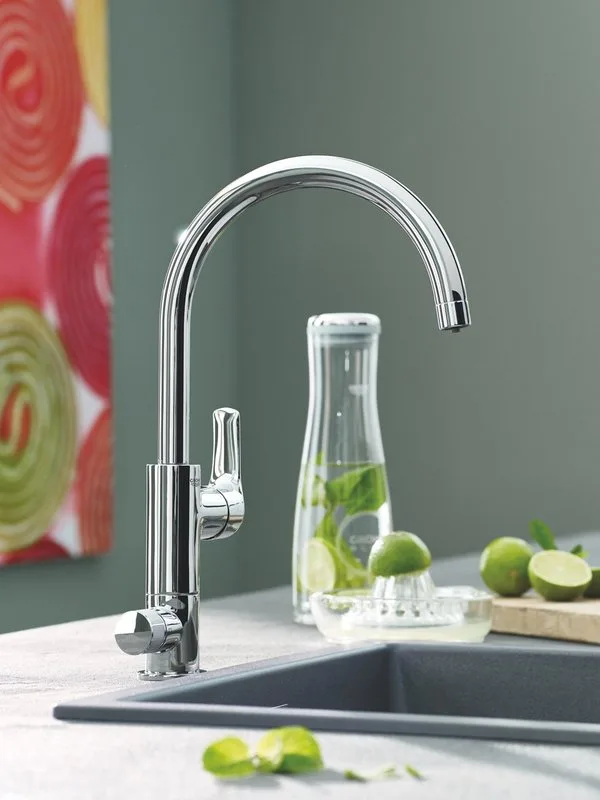 Смеситель для кухни Grohe Blue 30383000 с функцией фильтрации, хром Sancos — официальный сайт