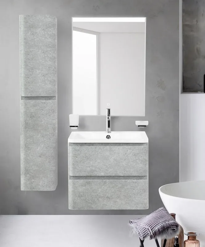Тумба под раковину без столешницы BelBagno Albano 60 подвесная, cemento verona grigio Sancos — официальный сайт