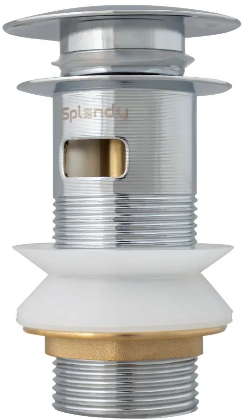 Донный клапан для раковины Splendy AA3071YORMCR с переливом, хром Sancos — официальный сайт