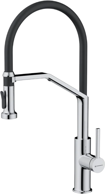 Смеситель для кухни Omoikiri Makkari 2 Plus-SB C-BL хром, черный Sancos — официальный сайт