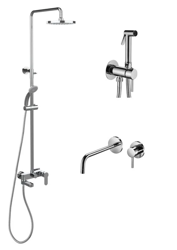 Комплект для ванной Paffoni Light KITZCOL632CR006 С ВНУТРЕННЕЙ ЧАСТЬЮ, хром Sancos — официальный сайт
