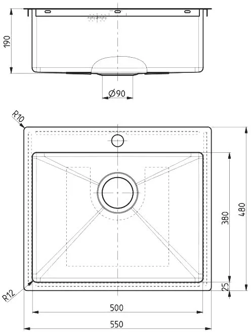 Мойка кухонная Alveus Quarto 10 1124382 Sancos — официальный сайт
