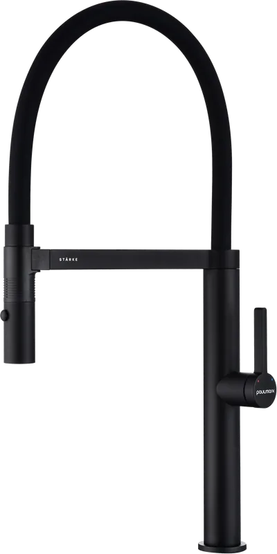 Смеситель для кухни Paulmark LeaderLe214101-AN, антрацит, с гибким изливом Sancos — официальный сайт