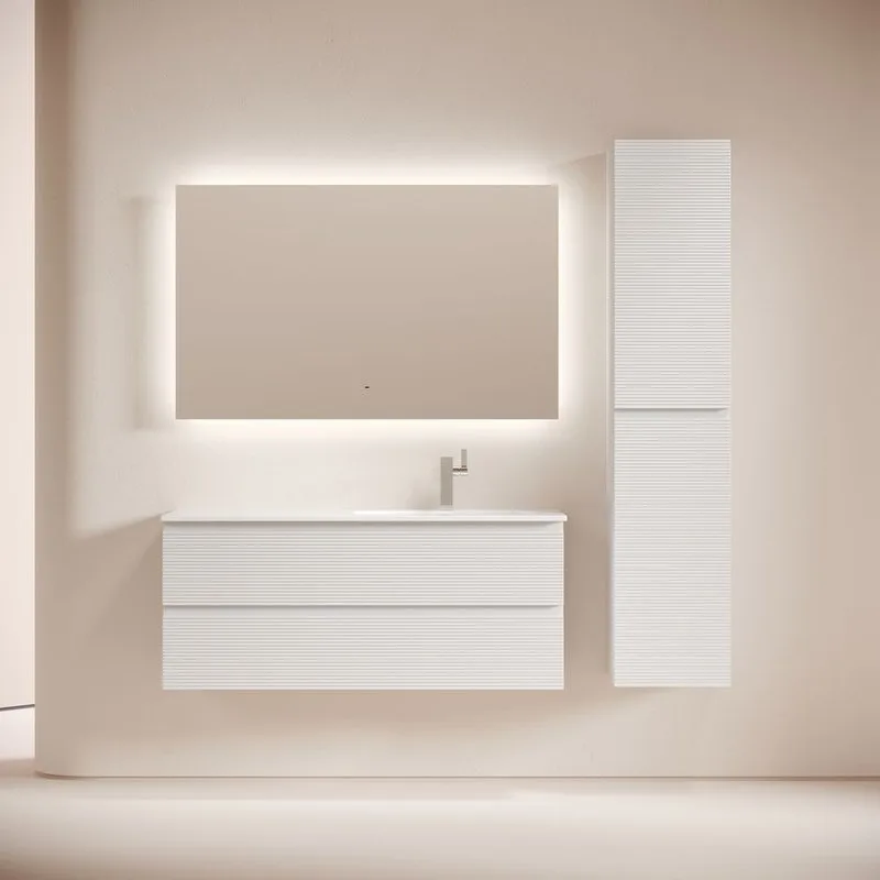 Тумба под раковину Sancos Folk 120 подвесная правая Bianco (белый), FL120RW Sancos — официальный сайт