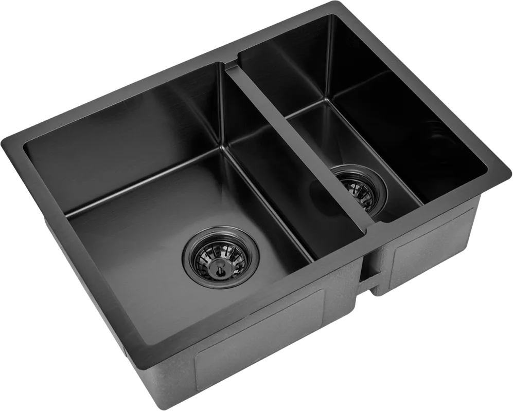 Мойка кухонная Zorg Inox PVD 58-2-44 GRAFIT графит Sancos — официальный сайт