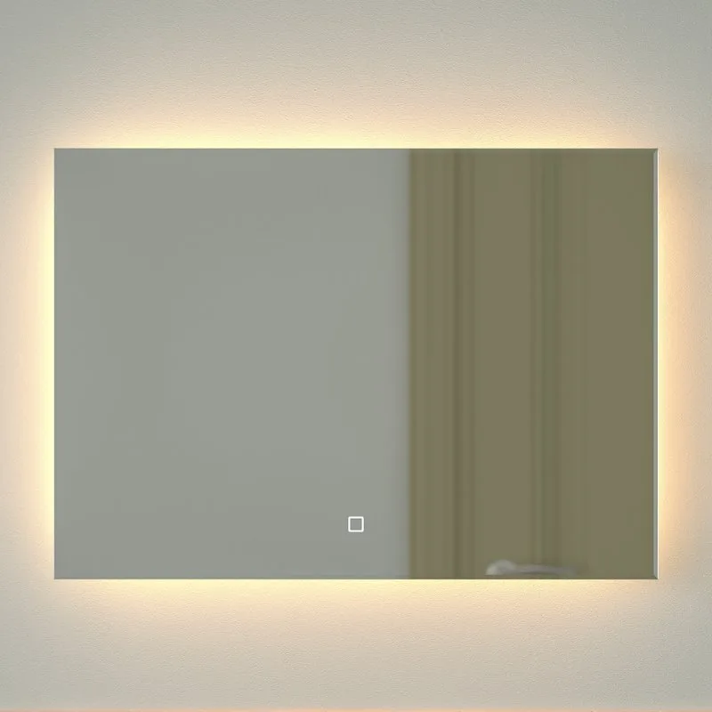 Зеркало Defesto Glow DF 2514SH 70х50 с LED-подсветкой, 3000 K, сенсорный выключатель