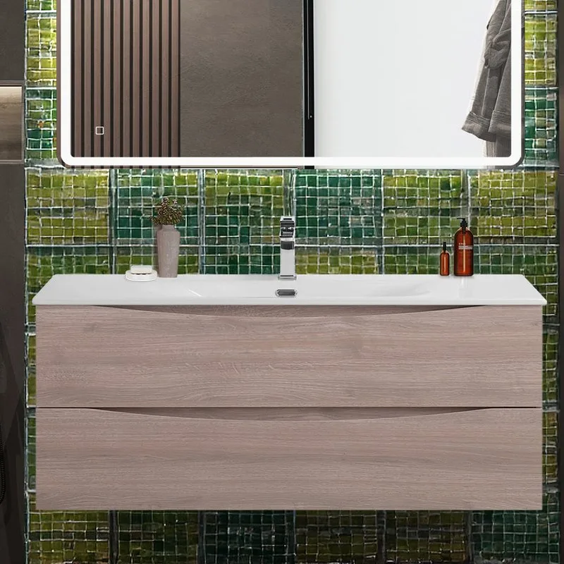 Тумба под раковину без столешницы BelBagno Marino-cer-n 120 подвесная, rovere grigio Sancos — официальный сайт
