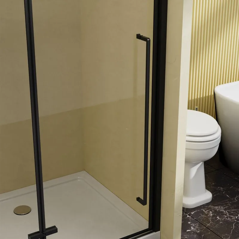 Душевая дверь в нишу Vincea Slim-N VDPH-5SN100CLB 100 см, профиль черный матовый, стекло прозрачное Sancos — официальный сайт