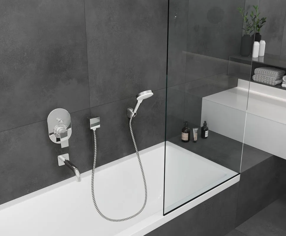 Излив Hansgrohe Vernis Shape 71460000 для ванны, хром Sancos — официальный сайт