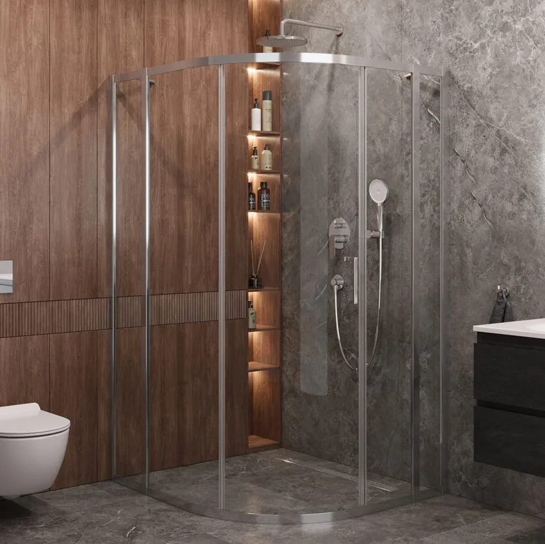 Душевой уголок Cezares Molveno RH 11 120/110 C Cr IV Sancos — официальный сайт