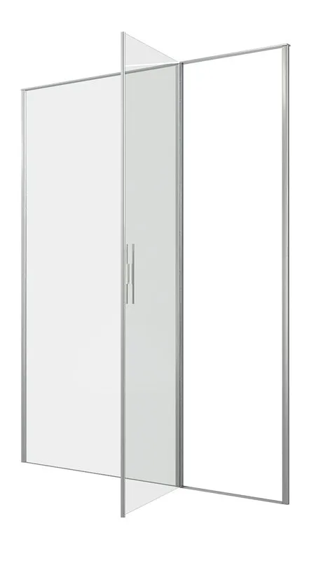 Душевая дверь в нишу Allen Brau Priority 3.31038.BA 160 см, профиль серебро браш, стекло прозрачное  Sancos — официальный сайт