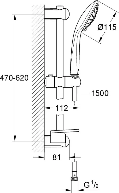 Душевой гарнитур Grohe Euphoria 110 Massage 27243001 Sancos — официальный сайт