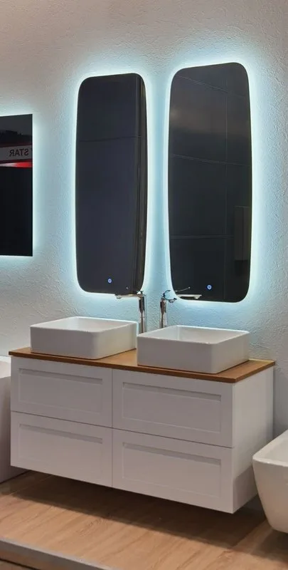 Зеркало Art&Max Forli 50х120 с LED-подсветкой, 6000К Sancos — официальный сайт