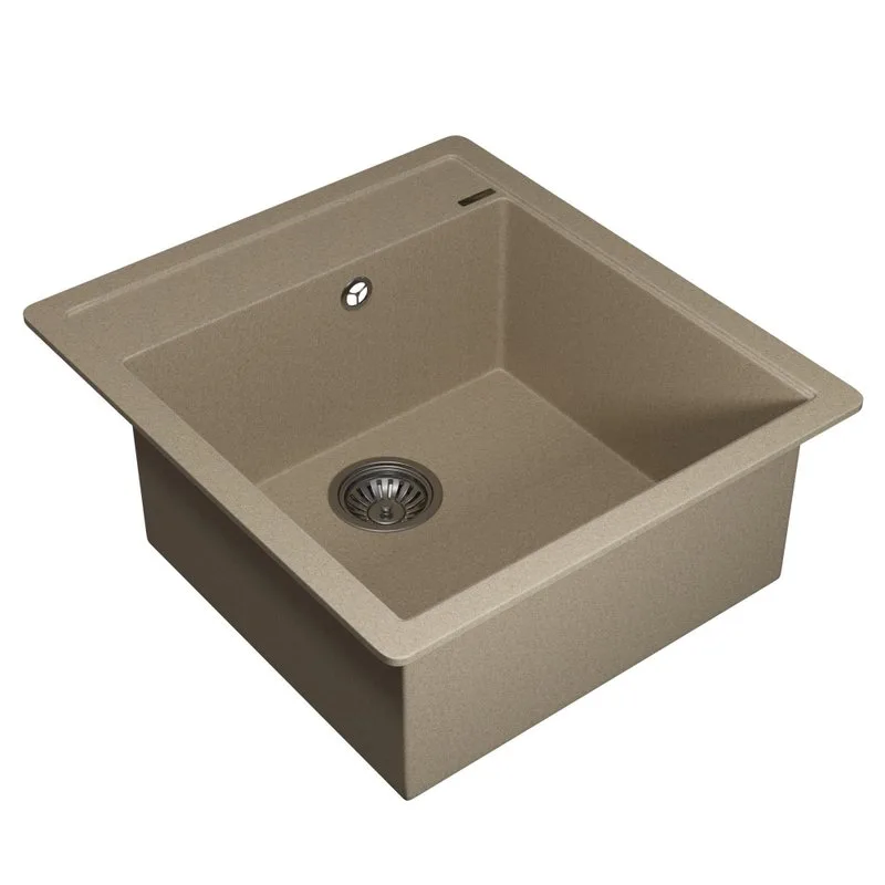 Кухонная мойка кварцевая Uperwood Quartz UPD-07-02, прямоугольная, бежевая Sancos — официальный сайт