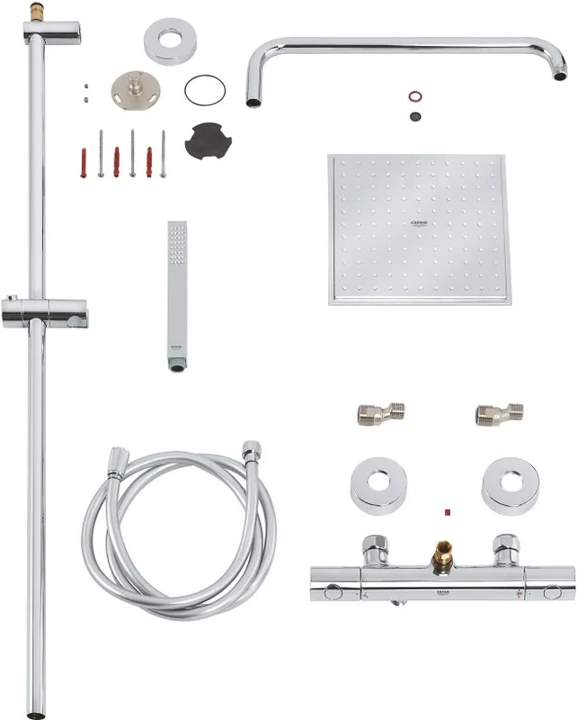 Душевая стойка Grohe Euphoria XXL Cube 230 26187000 Sancos — официальный сайт