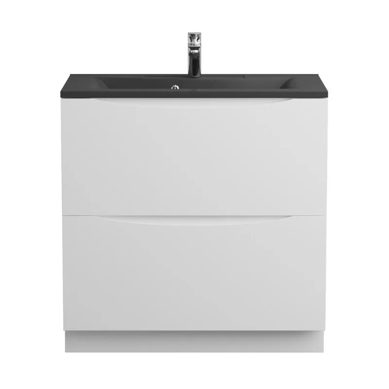 Тумба под раковину без столешницы BelBagno Marino 80 bianco lucido, напольная Sancos — официальный сайт