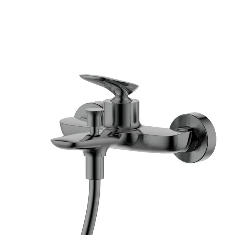 Смеситель для ванны с душевым гарнитуром, метал Gun metal, AQUAme Como AQM6512GM Sancos — официальный сайт