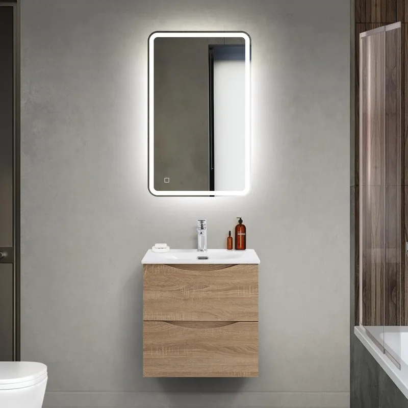 Тумба под раковину без столешницы BelBagno Marino-cer-mini 50 подвесная, rovere bianco Sancos — официальный сайт