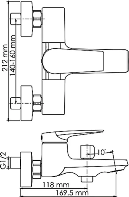 Смеситель для ванны с душем Wasserkraft Glan 6601 Sancos — официальный сайт