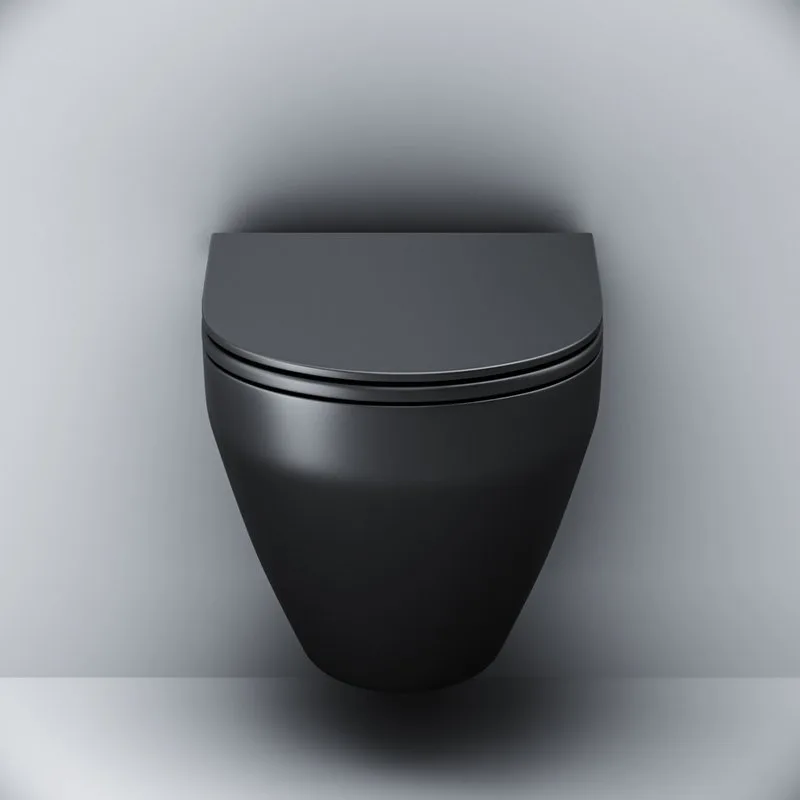 Унитаз подвесной AM.PM Spirit V2.0 FlashClean матовый черный Sancos — официальный сайт