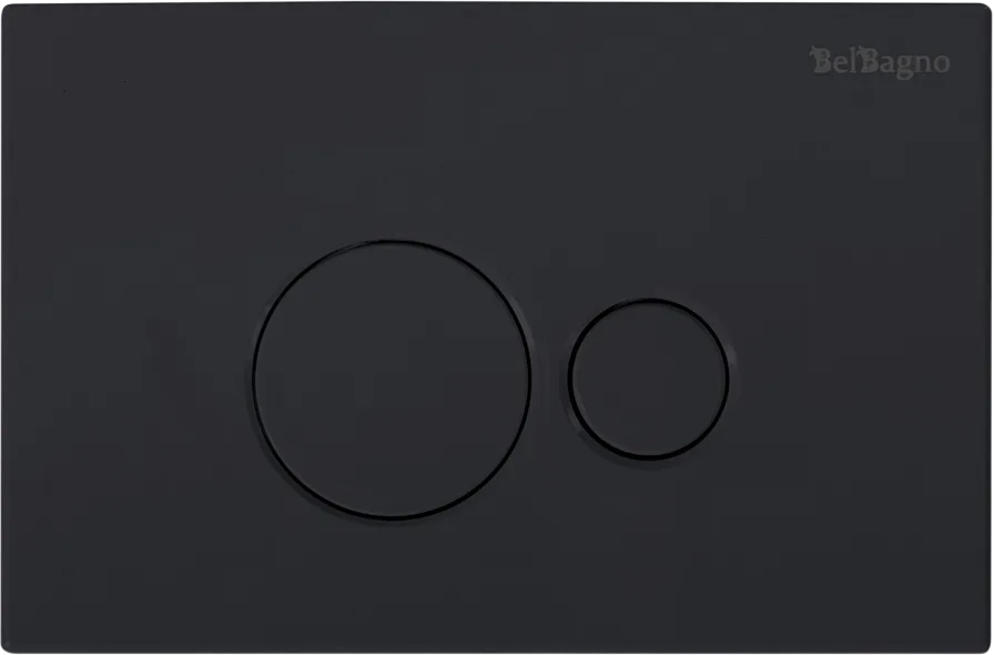 Комплект BelBagno BB026/BB084NERO, с кнопкой смыва черная матовая Sancos — официальный сайт